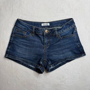 Mudd Jean Dark Blue Shorts Denim Jeans Stitch Girls Size 12
